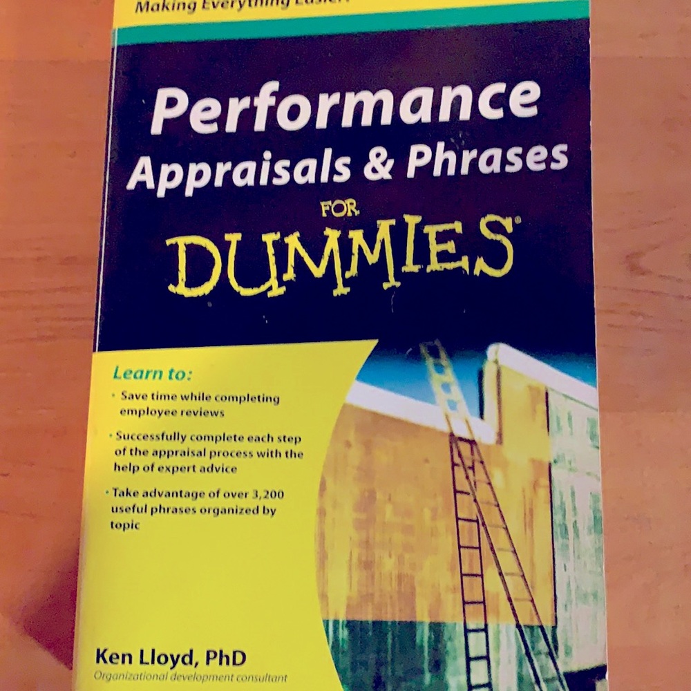 🔥5/25 |Performance Appraisals & Phrases for Dummies- by Ken Loyd, PhD